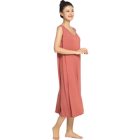 3XL-6XL Large Sleep Dress For Women Summer Female Sleepwear Modal Bamboo Fiber Thin Nightdress 2025 Sleeveless Nightgown