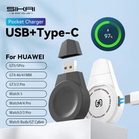 Portable Wireless Charging Bracket Magnetic Wireless Watch Charger USB Type C Fast Charger for Huawei Watch GT6 PRO/GT6 /GT5 PRO