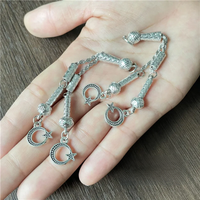 JunKang 2pcs charm Turkish Muslim seed rosary pendant jewelry making DIY handmade accessory materials