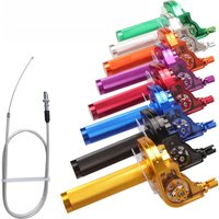 AliExpress NONE Universal 22mm CNC Aluminum Accelerator Throttle Twist Grips Handlebars Cable For Motorcycle Moped Scooter ATV Quad Bike M10*1.5
