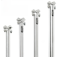 AliExpress NONE UNO Silver Bike Seatpost 25.4/27.2/30.9/31.6 Road Bicycle Seat Post Aluminum Alloy MTB Seatpost Bicycle Seat Tube Bicycle Parts