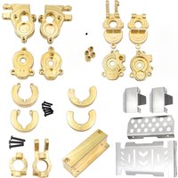 Yikong YK4106 YK4107 Brass Front Axle Steering Knuckle Rear Wheel Seat C Hub Counterweight Block Armor 1/10 RC Car Upgrade Parts