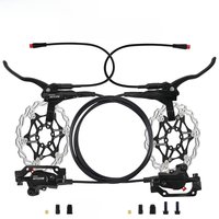 AliExpress BUCKLOS Hydraulic Disc Brake Set 2 Piston E-Bike Bicycle Hydraulic Brake 1100mm/1850mm Mountain Bike Scooter Disc Brake Set Part