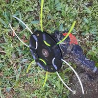 Iron Plate Grass Head Trimmer Solid Wire Wheel Thread Line Saw Brush Special For Lawn Mower Straw Head Lawn Mower Head