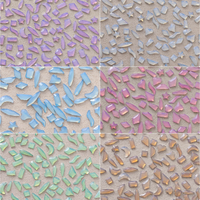 100pcs Mixed shape Opal color nail charms resin material 3D flat nail gems small size nail art supplies DIY nail accessorie