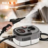 Odkurzacz parowy o mocy 1500W, wysokotemperaturowa myjka ciśnieniowa z pilotem, urządzenie do czyszczenia parą do domu, kuchni, okapu, samochodu, wersja EU.