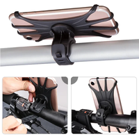 AliExpress NONE Baby Stroller Mobile Phone Holder Universal Rotatable Pram Bicycle Silica Gel Phone Stander Multifunctional Stroller Accessories