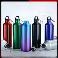 AliExpress NONE 750mL Aluminum Outdoor Bike Sports Water Bottle Drinking Kettle Drinking Cup Leakproof Water Jug for Travel Running Camping