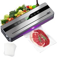 Lebensmittel-Vakuumiergerät für Trockene und Nasse Lebensmittel mit UV-Funktion, Küchen-Vakuumiermaschine mit Eingebautem Schneidemesser