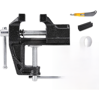 PGM Golf Grip Replacement Tool Four Piece Bench Clamp, Rubber Clamp, Double-sided Tape, Removal Hook Knife ZP047