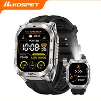 KOSPET TANK M4C Sports Watch for Men Military-Grade with GPS & Walkie-Talkie Function 50M Waterproof Fitness Health Tracker