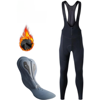 AliExpress YKYWBIKE Men's Winter Thermal Fleece Cycling Bib Pants Mountain Bike Zipper Cycling Pants Gel Padded MTB Long Tights Suspenders