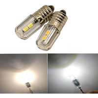 2PCS E10 LED Bulb 6V 12V Lamp Work Light Warm White For Torch Flashlight Headlight Motor Bicycle