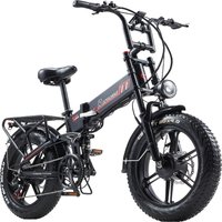 AliExpress NONE RANDRIDE YX20M-2 Electric Bike 1000W*2 Motor 20*4.0'' Fat Tires E-Bike 48V 20Ah Motorized Electric Two-wheeled Vehicle