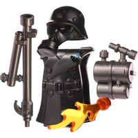 MOC Bricks Toy Anime Movies Flame-thrower Flame Soldier Building Blocks Assembling Toys Model for Children Birthday Gifts