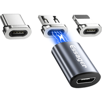 Essager Micro USB Magnetic Adapter Magnet MicroUSB Female To Type C Male Converters For iPhone Xiaomi Samsung Cable Connector