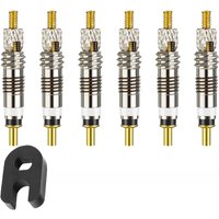 Bicycle Valve Core Bicycle Spare Replacement Presta Valve Core Silver Detachable Bike Tire Tyre French Air Pump Bring Tools