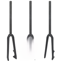 AliExpress New 14 16 18 20er small wheels Folding bike matt 3K full carbon fibre bicycle front fork carbon V disc brake hard forks lightest