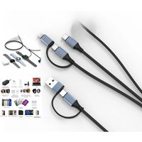 Multifunctional Fast Charging Cable For Apple Watch/Galaxy Watch USB A-C Charger Cable Power Bank For iPhone 16 15 iPad AirPods
