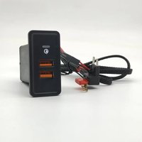 For VW Golf 7/7.5th USB charging car charger storage box socket mobile phone QC3.0 fast