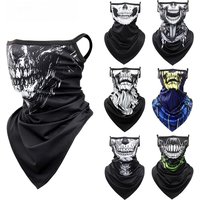 AliExpress GUMAO 3D Skull Summer Bandana Hanging Ear Triangle Scarf Cycling Hiking Hunting Fishing Sports Bicycle Face Mask Neck Gaiter Men Women
