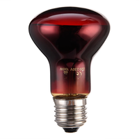 60W 75W 100w Pet Heating Lamp Heating Light Glass Emitter Heat Light Bulb Pet Brooder Reptile Lamp Amphibian Heating Lamp