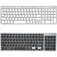 Ultra Slim Wireless Bluetooth Keyboard Compatible for Mac OS/iOS/iPad OS Rechargeable Keyboard for MacBook
