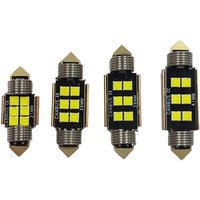 100PCS 12V C5W LED Bulbs CANBUS Festoon 31/36/39/41MM LED Light For Car Interior Dome Trunk License Plate Lights