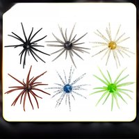 Bazooka 2.8g 8.7g Fishing Lure Simulated PVC Sea Urchin Soft Pike Silicone For Bream Sea Bass Tilapia Gears Mandarin Winter Bait