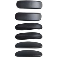 With Screw 2 Pieces Fittings Office Chair Arm Covers Cushions Pad Comfort Armrest Arm Replacement Armrest Pads for Gaming Chair