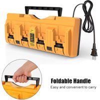 DCB104 Li-ion Battery Charger 4-Port 3A Current For DeWalt 10.8V 12V 14.4V 18V 20V FlexVolt 20V 60V DCB127 DCB105 DCB118 DCB112