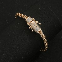 New S-clasp cylindrical hemp rope chain, 6N, 8N high quality lobster clasp, hip-hop fashion chain for men and women