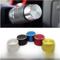 2Pcs Steel Dial Lamp Switch Cover For Benz Smart Fortwo 451 2009-2014 Car Wiper Gear Cap Decorative Sticker Car Styling