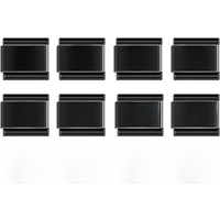 Hapiship 2022 New Fashion Black Roman Numerals Charm Italian Links Fit 9mm Bracelet Stainless Steel Jewelry DIY Making DJ564