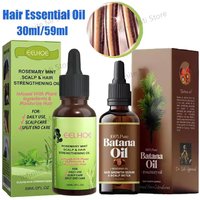 30ml/59ml Batana Rosemary Mint Scalp Hair Strengthening Oil Biotin Essential Oils Nourishing Treatment Split Ends Dry All Types