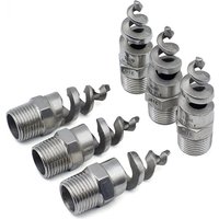 BSP1/4" 3/4"1"2"SS304/316 Stainless Steel Male Thread Cone Spiral Jet Nozzle Watering Mist Sprinkler Garden Lawn Irrigation Tool