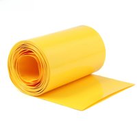 1~20m 18650 PVC Heat Shrink Tube Lipo Battery Pack Case Yellow 7~200mm Cable Sleeve Lithium Insulated Film Wrap Protection