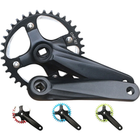 AliExpress GANOPPER 104BCD Bicycle Crank Sprocket 152/165/170mm MTB Bike Square Hole Crankset 30T 32T 34T 36T 38T Narrow Wide Single Speed Chainring