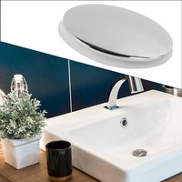 36mm Replacement Sink/Basin Waste Plug Cap Easy Pop-Up Click Clack Chrome Sink Plug For Bathroom Basin Sink Bathtub