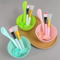Face Mask Mixing Bowl Set, 7 In 1 DIY Facemask Mixing Tool Kit, Facial Mask Bowl Stick Spatula Silicone Soft Face Brushes Spoons
