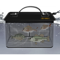 Fishing Protection Live Fish Bucket Box Portable Quick Drying Bucket Outdoor Fishing Gear Collapsible Fishing Net Cage
