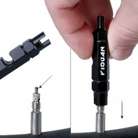 AliExpress ESLNF 3-in-1 Bike Multifunctional Valve Core Remover Tool Wrench Spanner for Bicycle Schrader and Presta Valve Extender