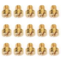 AliExpress NONE 15pcs Carburetor Main Jet M5 Thread For Mikuni VM TM TMX Carburetor Injector Nozzle Size 25cc-250cc Engine Motorcycle Bike