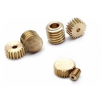 Precision Mini Turbine Worm Gear 0.2M 20/30 Teeth 0.8/1/2/3mm DIY Car Model Deceleration 90-Degree Right Angle Transmission Gea
