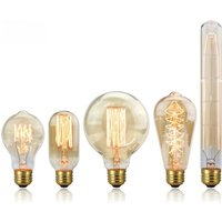 40W Edison Light Bulb E27 220V ST64 A19 A60 G80 G95 T10 T45 T185 Retro Filament Incandescent Ampoule Bulb Vintage Edison Lamps