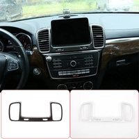Carbon Fiber For Mercedes Benz GLS GLE Class ABS Car Central Control Air Outlet Decorative Frame Trim Car Accessories