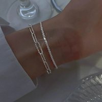 925 Sterling Silver Sparkling Bracelets for Women Girls Luxury Trendy Starry Sky Charm Bracelets Party Jewelry Accessories