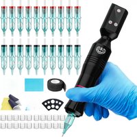 Complete Tattoo Machine Full Kit, Adjustable Tattoo Gun, 1500MAH Battery, 5-12V, High Speed Of 10000rrpm, Holiday Make up gift