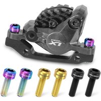 AliExpress NONE RISK 4PCS M6x16/18/20mm Bicycle Disc Brake Fixed Bolts with Washer Titanium Mountain Bike Brake Caliper Clamp