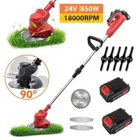 Cortacésped eléctrico de mano de 850W, cortadora de césped eléctrica plegable de 18000RPM, desbrozadora de jardín, herramienta eléctrica par